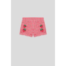 GB Baby Bg Store Kız Bebek Ekose Şort