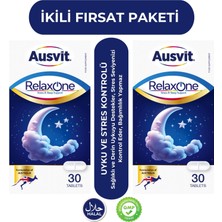 Ausvit Relaxone Stress & Sleep Support - Iki Kutu -Valerian ve 5-Htp Içeren 30TB