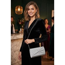 Varol Çanta Varol 410 Kadın Abiye Çanta Gümüş