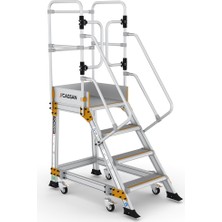 Çağsan 3+1 Basamaklı Springo-Endüstriyel Platform (Yaylı Tekerlekli) Ep3