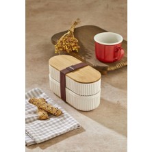 Box Up Bambu 2'li Bölmeli Saklama Kutusu 3504