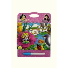 Onetick Sihirli Boyama Kitabı Prenses Temalı 4 Sayfa Sulu Kalem