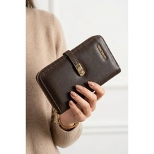 Ayakkabı Fuarı Elit SNMS-2001C Kadın El Çantası Kahverengi