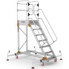 Çağsan 6+1 Basamaklı Ruton-Denge Ayaklı Endüstriyel Platform EPL1750