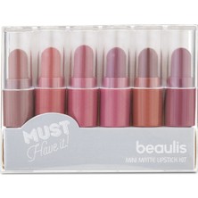 Beaulis Mini Mat Ruj Kiti 225 Essential Pembe Renk Stick Formda Mat Özellikli