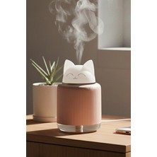 Onetick Kedi Hava Nemlendirici Difüzör Buhar Makinası LED Işıklı 300ML