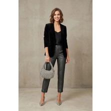 Ayakkabı Fuarı Elit PM37288 Kadın Taşlı Abiye Çanta Gümüş