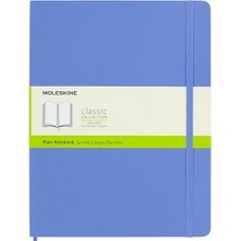 Moleskine Yumuşak Kapak Defter Ortanca Mavisi (Çizgisiz - 19X25) - 0963