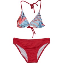 Ruko 2371 Çocuk Çiçekli Üçgen Bikini Takım