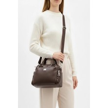 Ayakkabı Fuarı Elit SNMS-1422C Kadın Omuz Çantası Kahverengi