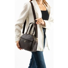 Ayakkabı Fuarı Elit SNMS-1431C Kadın Omuz Çantası Kahverengi