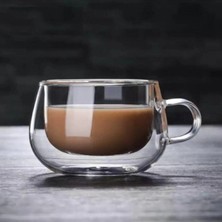 120ML Çift Çidarlı Cam Espresso ve Kahve Fincanı