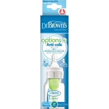 Dr Brown's Dr. Brown's Mavi Geniş Ağız Anti-Kolik Biberon Seti 1 Adet Plastik Malzeme ile Güvenli Beslenme