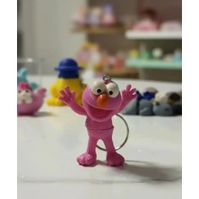 OEM EMR3D Tasarım Hareketli Susam Sokağı Elmo Karakteri Anahtarlık
