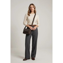 Jacquline CLIM531-1C Kadın Omuz Çantası Kahverengi