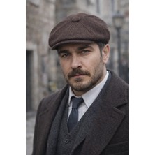 Zee Ingiliz Tarzı David Beckham Model 8 Parça Peaky Blinders Eşref Kasket Şapka