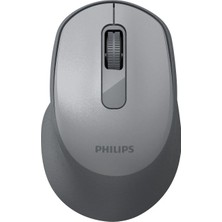 Philips SPK7448 Kablosuz Bluetooth 1600DPI 4 Tuşlu Optik Mouse Gri (Philips Türkiye Garantili)