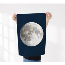 Rosaart Çerçevesiz Poster - Ay Yüzeyi Tasarımlı Dekoratif Duvar Posteri- Duvar Dekoru-Dijital Baskı