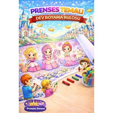 Haydi Dekor Güzel Prensesleri Boyuyorum – 5 Metre Dev Boyama Rulosu | Çocuklar İçin Prenses Temalı Boyama Kağıdı | Okul Öncesi Eğitim, Parti Etkinliği, Yaratıcı Aktivite ve Sanat Çalışması
