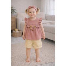 GMG Collection Baby 2 Tokalı Tişört Şort 3'lü Takım