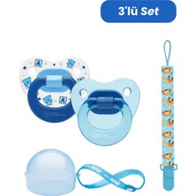 Wee Baby 2’li Damaklı Emzik No:1 - Erkek (Kutu ve Band Seti)