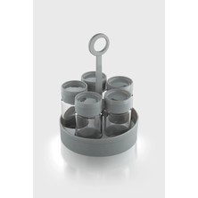 Renga Dorian 105 ml 5'li Cam Baharatlık Seti 161006 Gri
