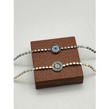 Badiva.co Ezme Zincirli Nazar Boncuklu Bileklik