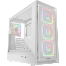 Rampage Meteor Pro 750W 80 Plus Bronze 4*rgb Fan 1*usb3.1 + 2*usb2.0 Beyaz Oyuncu Kasası