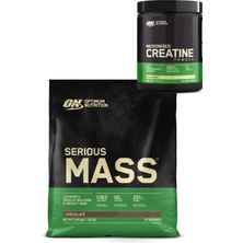 Optimum Nutrition Serious Mass Çikolata Aromalı Gainer 5.45 kg Kreatin Monohidrat 317 G Set
