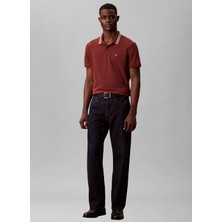 Calvin Klein Jeans Bordo Erkek Standart Fit Polo T-Shirt LV04RC276G5FF Bordo Polo T-Shirt