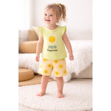 GMG Collection Baby Sun Desenli Şort Tişört 2'li Takım