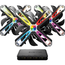 Zalman ZM-SF140A3 3*14CM Argb Ters Çark Fan Tasarımlı 3 Lü Set Kasa Fanı