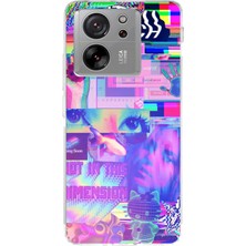 Lelia Xiaomi Mi 13T Uyumlu Baskılı Şeffaf Telefon Kılıfı | Koleksiyon: Neondream District