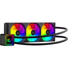 Rampage Infınıte V360 Siyah Argb LGA1700/1851 / Am5 Uyumlu 360MM Sıvı Soğutmalı Cpu Fan