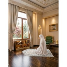 Brillant Modern Çiçekli Medine Seccade 80X140