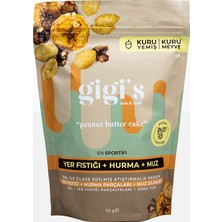 Gigis Food Yer Fıstığı, Hurma ve Muz Kurusu Karışımı - Kuruyemiş ve Kuru Meyveli Atıştırmalık 50G