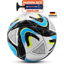 Montreal Orijinal Futbol Topu Wind Şişirme Pompalı Sert Zemin Halı Saha Futbol Topu Kırmızı Hibrit No:5. ( 1 Adet )