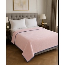 Tekstil Stokları Çift Kişilik Welsoft 200 x 220CM Pembe Battaniye