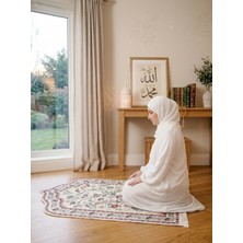 Brillant Modern Çiçekli Medine Seccade 80X140