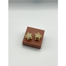 Badiva.co Çift Taraflı Yıldız Küpe 1.5cm