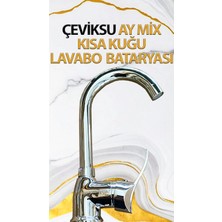 Çeviksu Ay Mix Kısa Kuğu Model Lavabo Bataryası