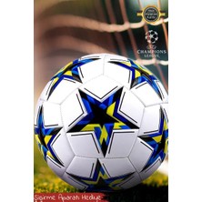 Montreal Orijinal Uefa Şampiyonlar Ligi Dikişli Futbol Topu Halı Saha Çim Beton Zemine Uygun Maç/idman No:5 ( 1 Adet )