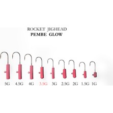 Alesta Rocket Jıghead Pembe Glow 4p 3.5g