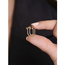 Bayar Gold 14 Ayar Altın U Harf Soft Kolye Ucu