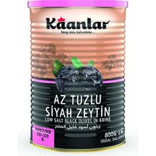 Kaanlar Az Tuzlu Siyah Zeytin 800 GR Sofralık Doğal Salamura Yeni Mahsul 291-320