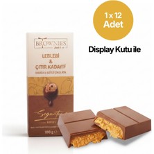 Brownies Food & Co. Signature Serisi Leblebi & Çıtır Kadayıf Dolgulu Sütlü Çikolata 1X12 Adet 100 gr