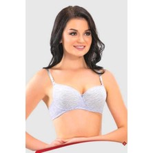 1000 Liza Desteksiz Telli Sütyen 6lı Paket Gri