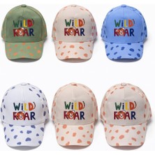 P-Y25150-04 Kitti 1-4 Wild Roar Baskılı Erkek Şapka 6lı