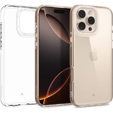 Data Store 16 Pro Max ile Uyumlu Ince Kılıf Skyfall Sararma Karşıtı Hava Kanalı TEKNOLOJISI™ Askeri Sınıf Koruma Clear Şeffaf Kapak - ACS08059