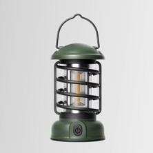 Madfox Vintage Glamping Kamp Lambası 300 Lümen Yeşil